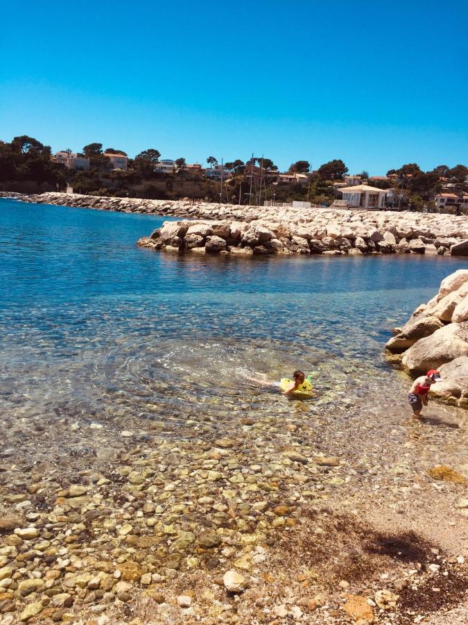 200M De La Plage ,3Mn Du Port A 50M Du Centre Ville Carry-le-Rouet Eksteriør bilde